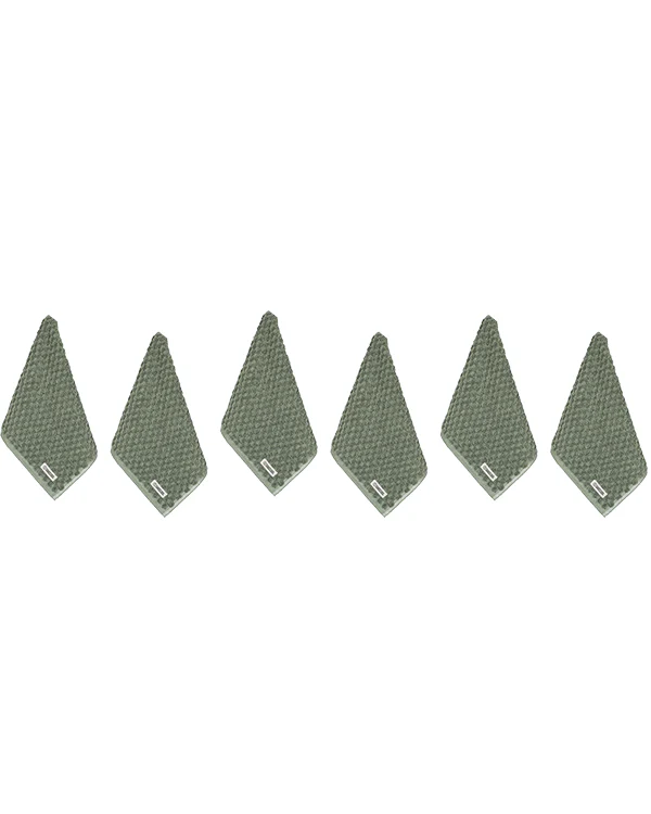 Atom Washcloth Bath Bundle 6 Pack - Hedge Green - Image 4