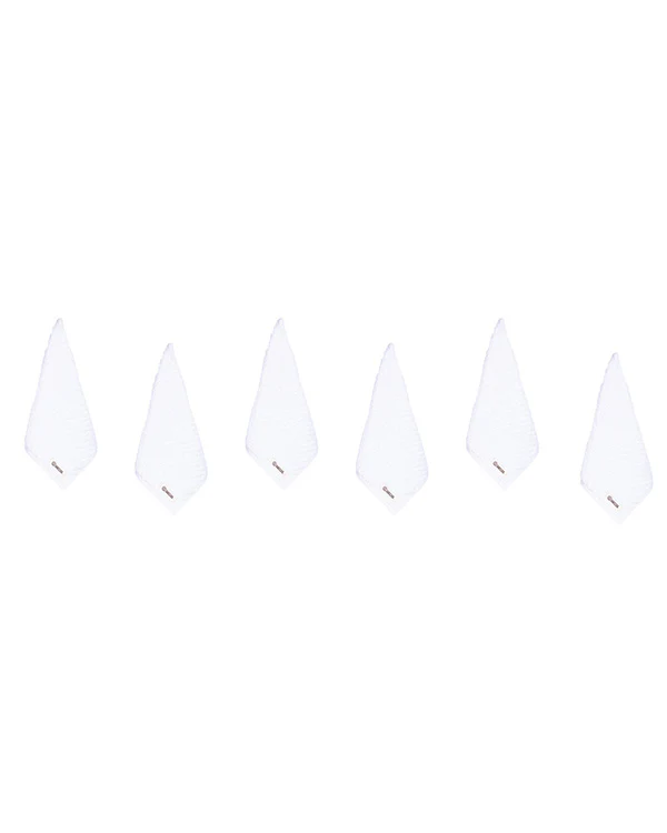 Atom Washcloth Bath Bundle - White - 6 Pack - Image 4