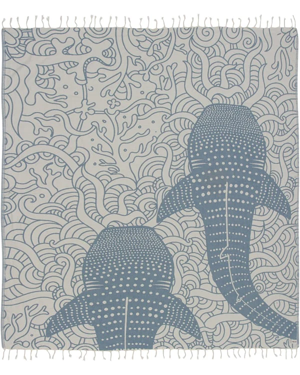 Blue Whale Shark XL Towel - Image 2