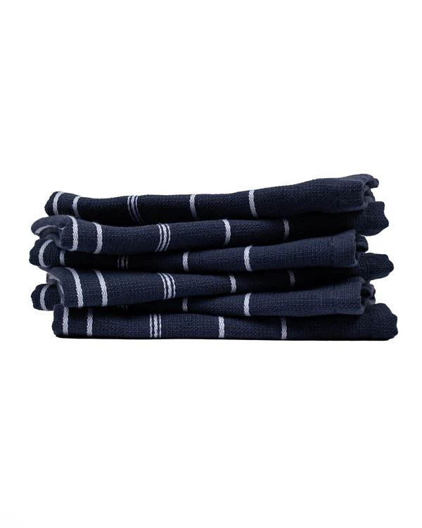 Classic Bath Washcloth Bundle 6 Pack - Navy - Image 2