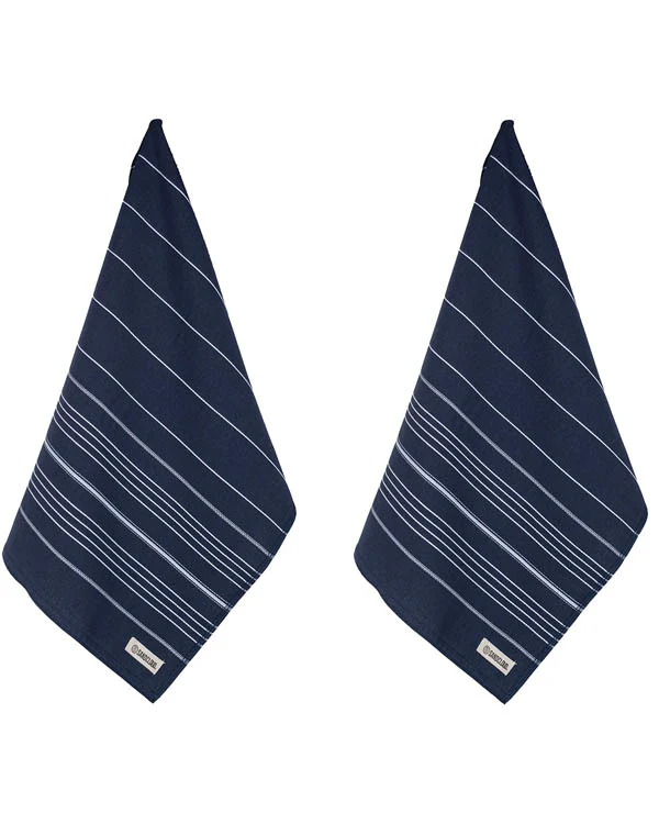 Classic Fringeless Hand Bath Bundle 2 Pack - Navy - Image 4
