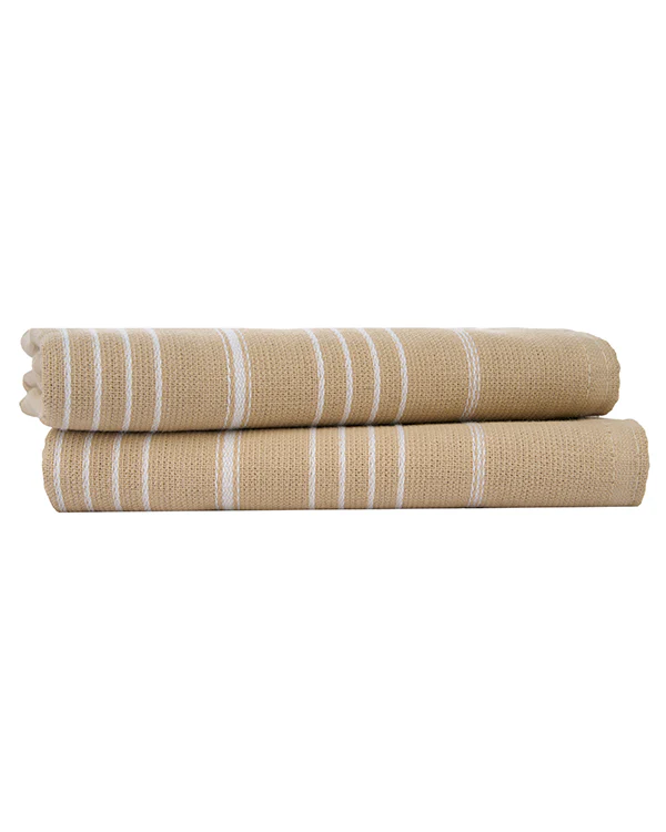 Classic Fringeless Hand Bath Bundle 2 Pack  - Sand - Image 2