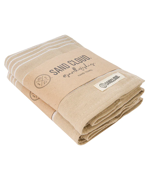 Classic Fringeless Hand Bath Bundle 2 Pack  - Sand - Image 3