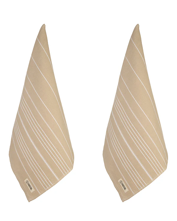 Classic Fringeless Hand Bath Bundle 2 Pack  - Sand - Image 4