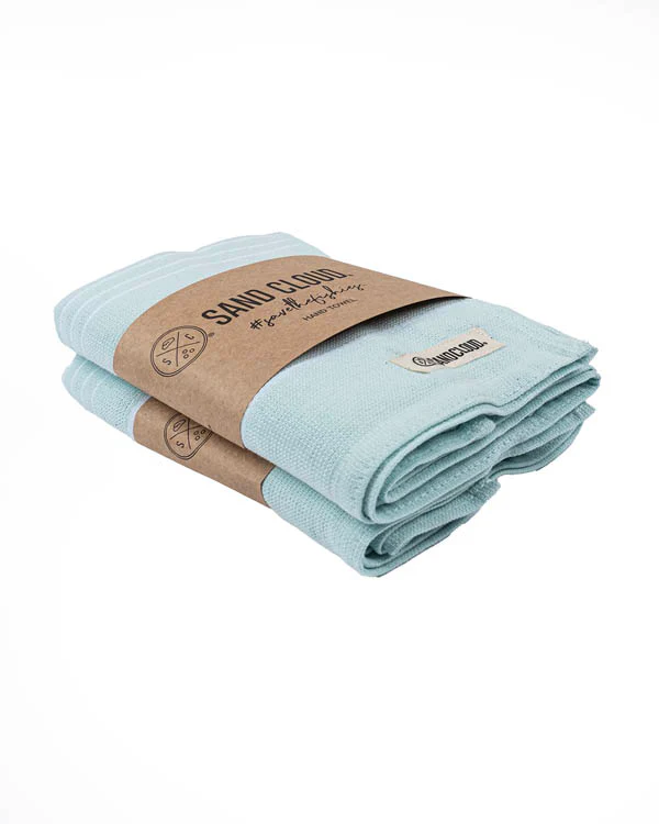 Classic Fringeless Hand Bath Bundle 2 Pack - Seaglass - Image 2
