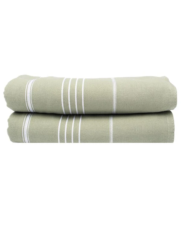 Classic Fringeless XL Bath Bundle 2 Pack - Hedge Green - Image 7
