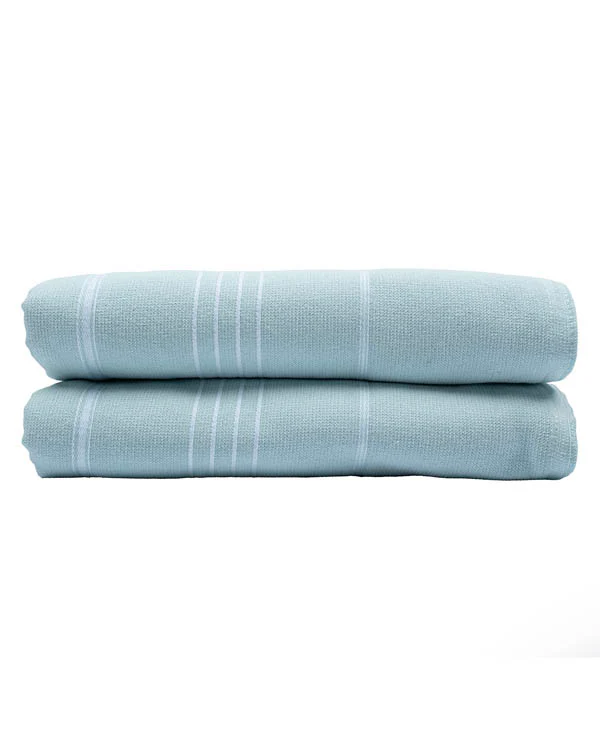 Classic Fringeless XL Bath Bundle 2 Pack - Seaglass - Image 7