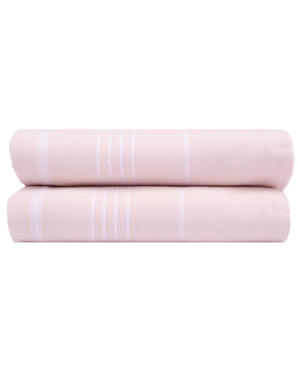 Classic Fringeless XL Bath Bundle 2 Pack - Calcite Pink - Image 6