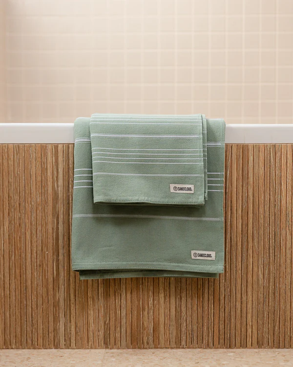 Classic Fringeless XL Bath Bundle - Sage - Image 8