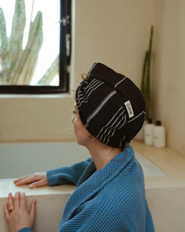 Classic Hair Towel - Black - Image 2