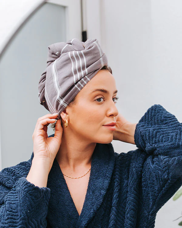 Classic Hair Towel - Grey - Image 2