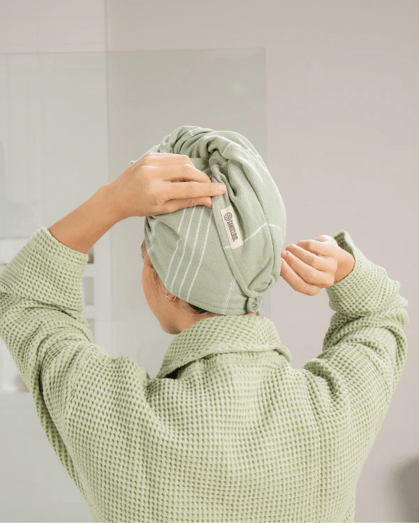 Classic Hair Towel- Sage - Image 2
