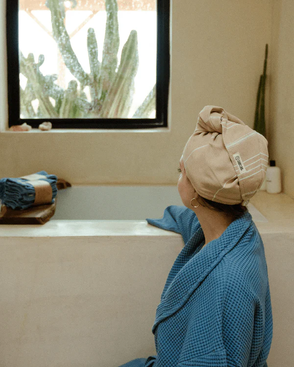 Classic Hair Towel - Sand - Image 2