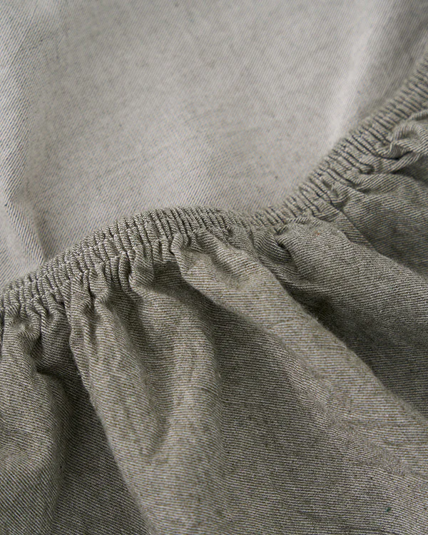 Classic Micro Twill Solid Melange Fitted Sheet Moss - Image 3
