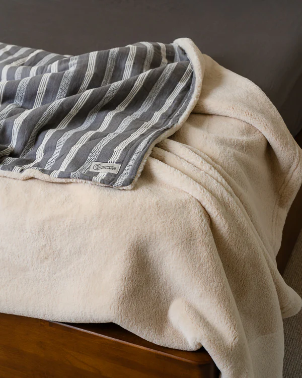 Cozy Texture Plush Blanket - Steel Grey - Image 7