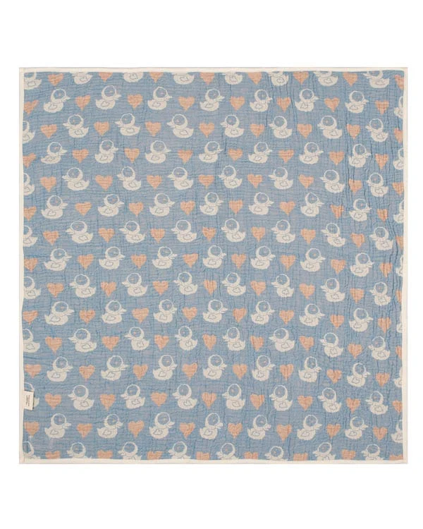 Ducky Gauze Hooded Blanket Single - Image 3