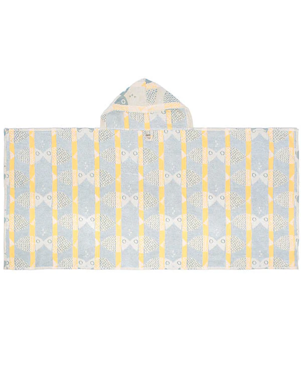 Fishies Hooded Kids Bath Towel - Image 2