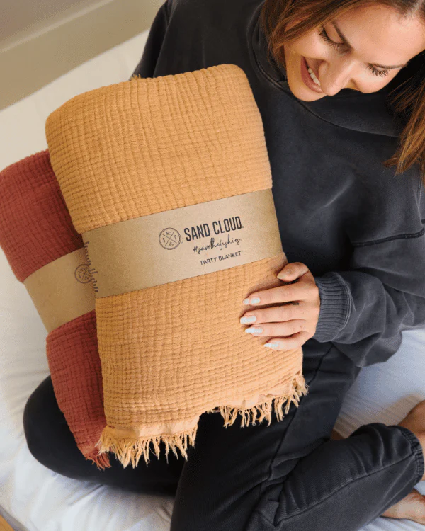 Lara Dusty Peach - PARTY BLANKET™ - Queen - Image 6