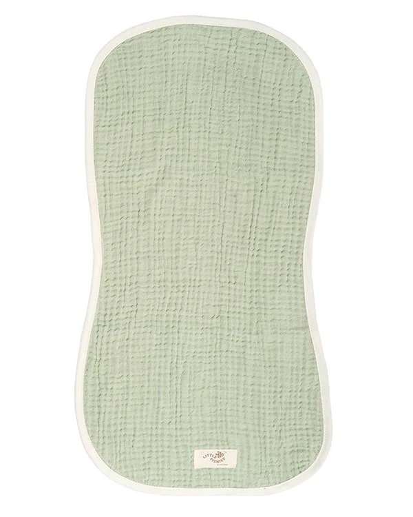 Little Fishies Gauze Burping Cloth Bundle - 3 Pack - Sage / Grey / Navy - Image 5