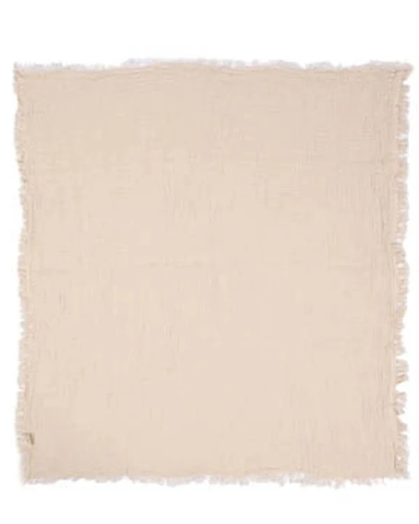 Little Fishies Gauze Receiving Blanket - Natural - Image 3