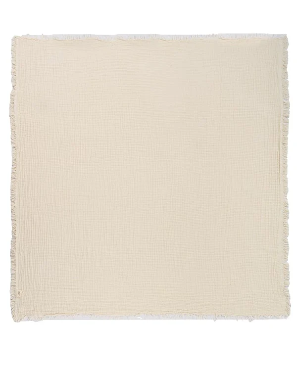 Little Fishies Gauze Receiving Blanket Set - 3 Pack - Natural / Beige / Warm Taupe - Image 16