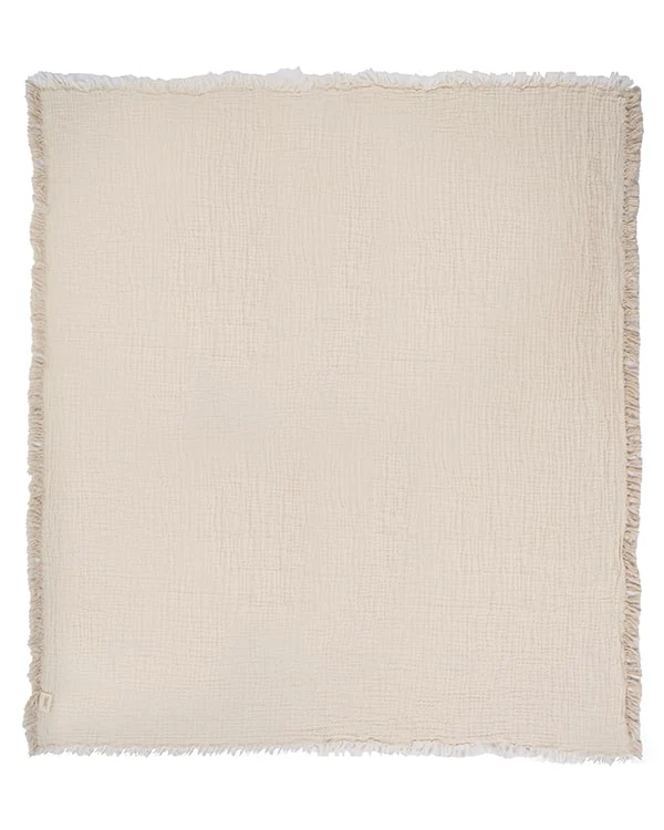 Little Fishies Gauze Receiving Blanket Set - 3 Pack - Natural / Beige / Warm Taupe - Image 17