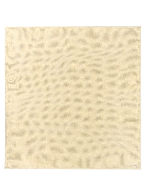 Little Fishies Waffle Blanket - Butter - Image 2