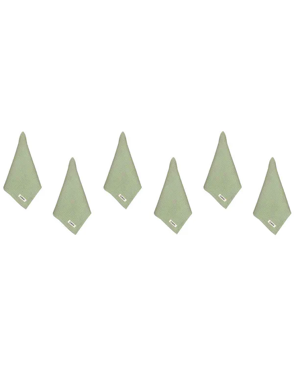 Micro Waffle Washcloth Bundle Sage - Image 4