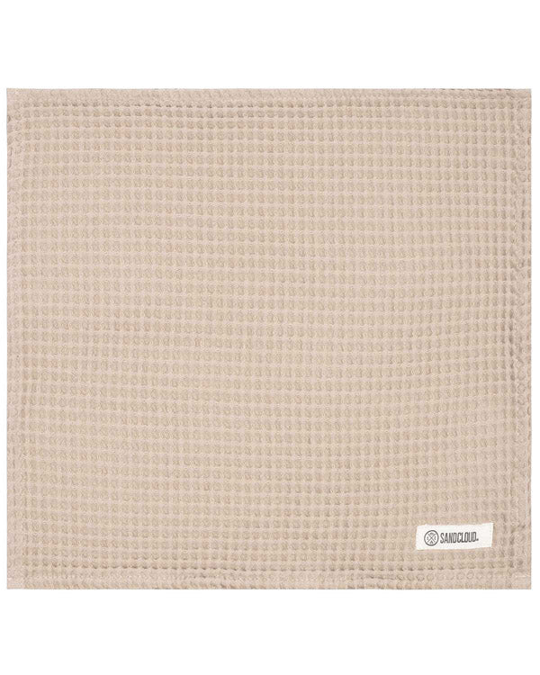 Micro Waffle Bath Washcloth Bundle - 6 Pack - Sand - Image 3