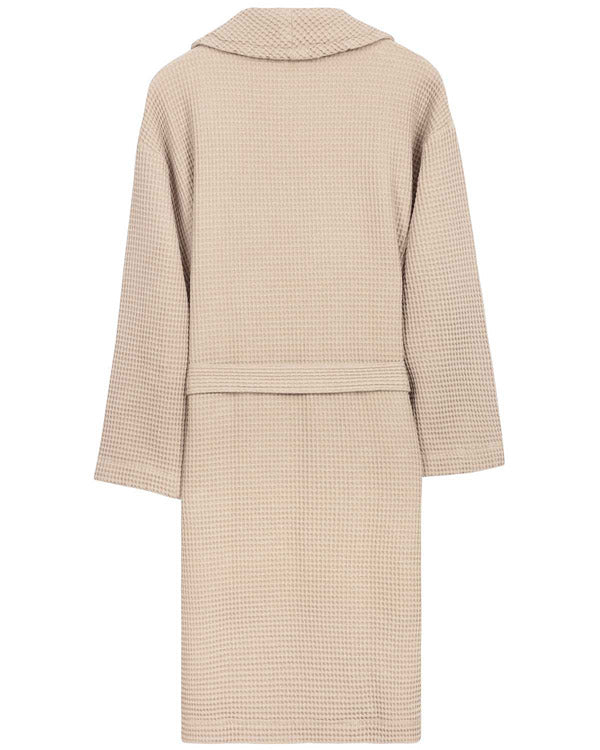Micro Waffle Robe - Sand - Image 3