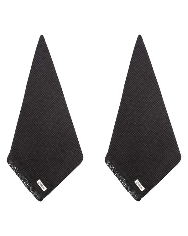 Micro Waffle XL Bath Bundle - Black - Image 4