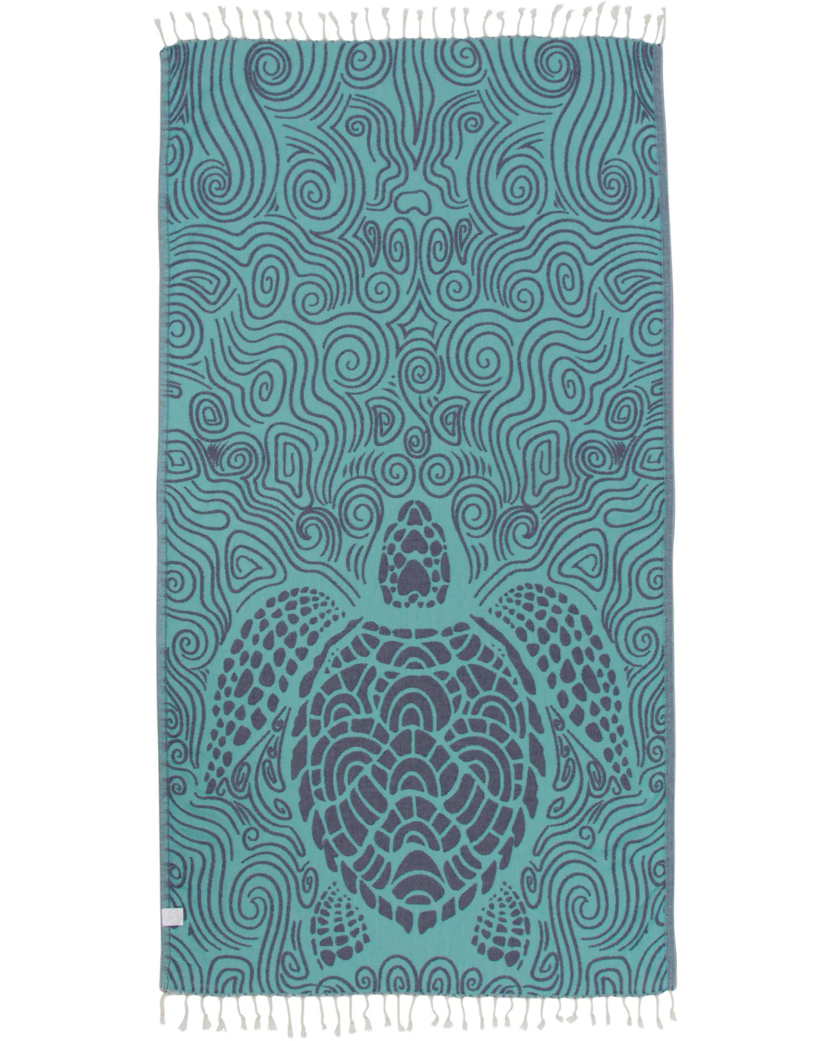 Mint Swirl Turtle Towel - Image 3