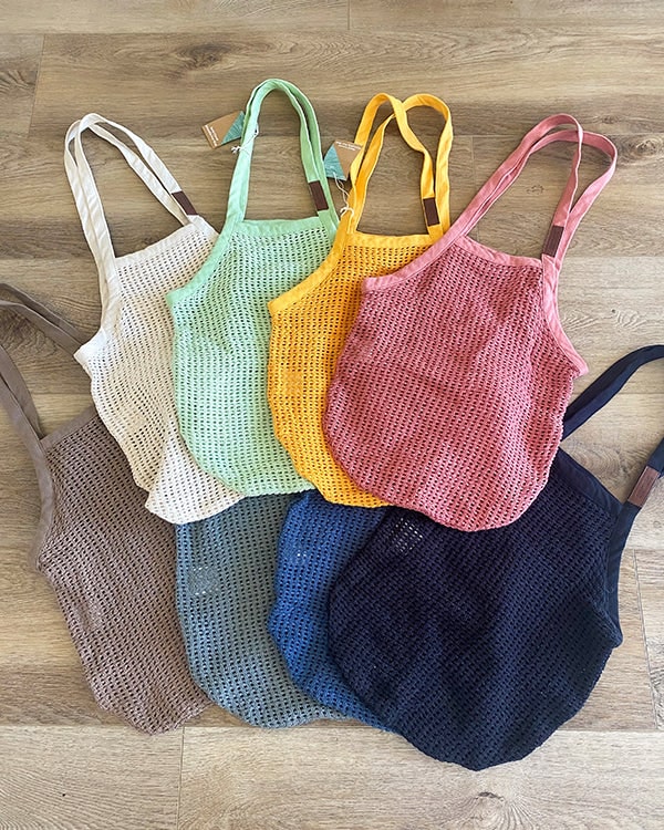 Net Market Bag Taupe - Image 4