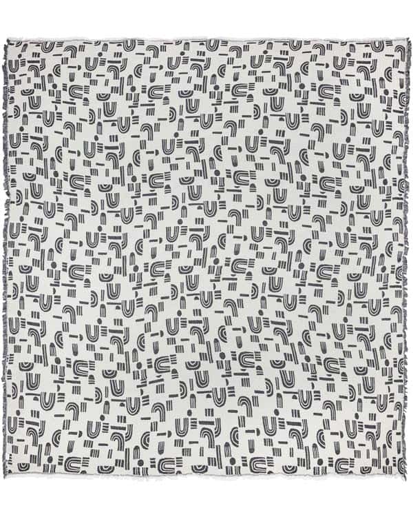 Retro Arches PARTY BLANKET™ Black - Image 3