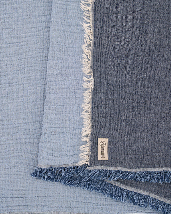 Senna Melange PARTY BLANKET™ Indigo - Queen - Image 4