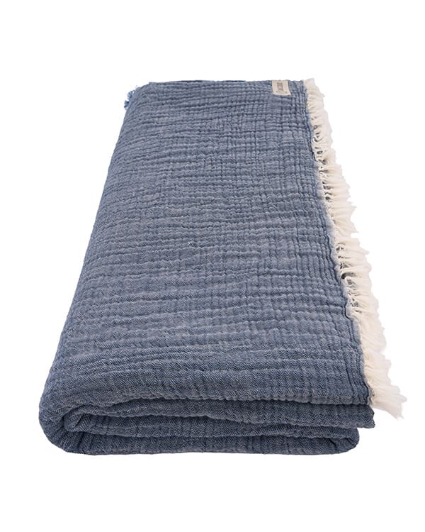 Senna Melange PARTY BLANKET™ Indigo - Queen - Image 8