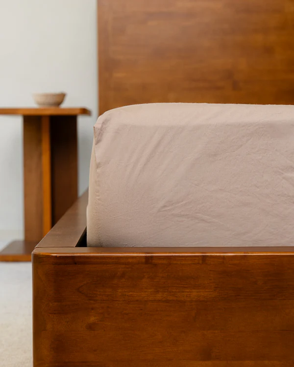 Signature Percale Solid Sheet Set Beige - Image 3