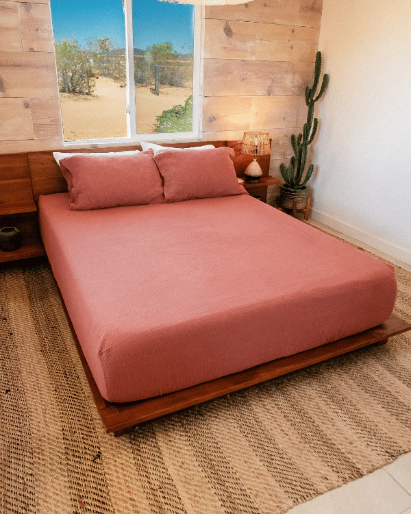 Sonoran Fitted Sheet - Terracotta - Image 2
