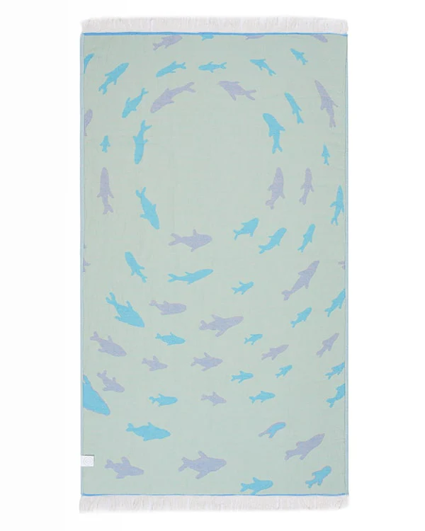 Swirl Shark Kids Towel - Image 2