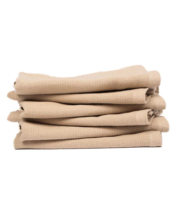 Terra Bath Washcloth Bundle - 6 Pack - Sand - Image 3