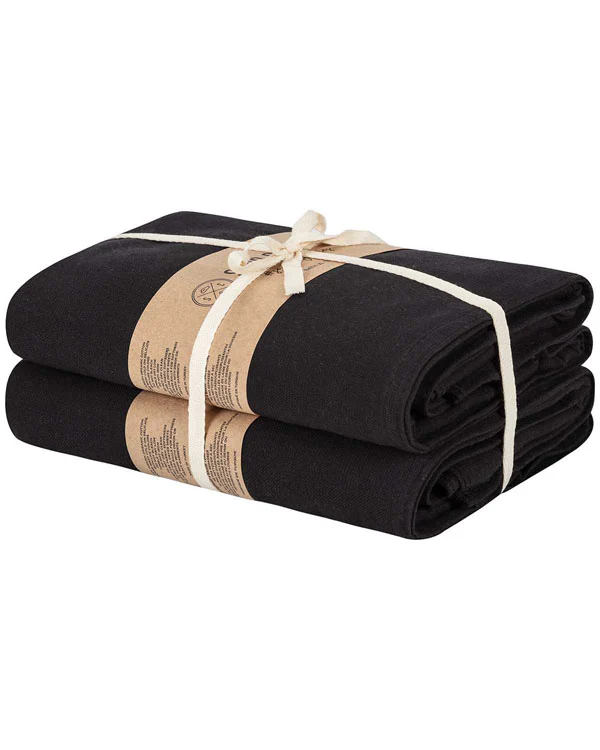 Terra Fringeless XL Bath Bundle - Black - 2 Pack - Image 8