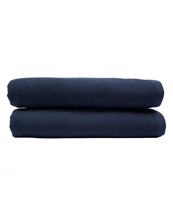 Terra Fringeless XL Bath Bundle - Navy - 2 Pack - Image 5