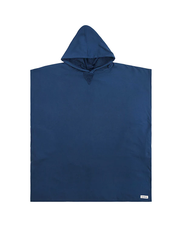 Terra Hooded Poncho Navy - Image 2