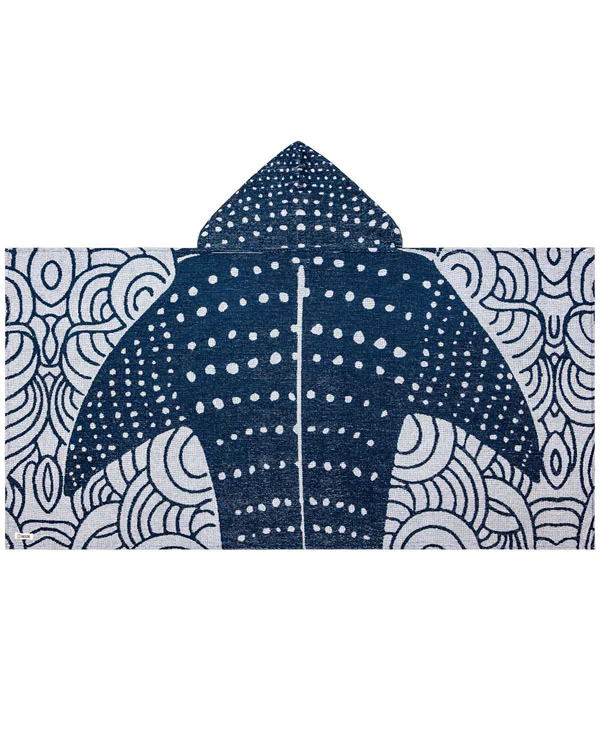 Whale Shark Hooded Kids Bath Towel - Image 2