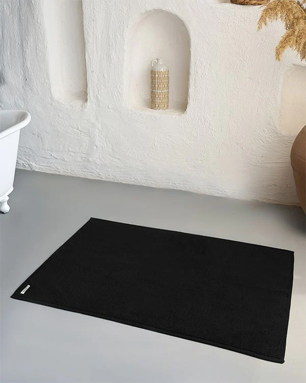 Willow Bath Mat - Black - Image 2
