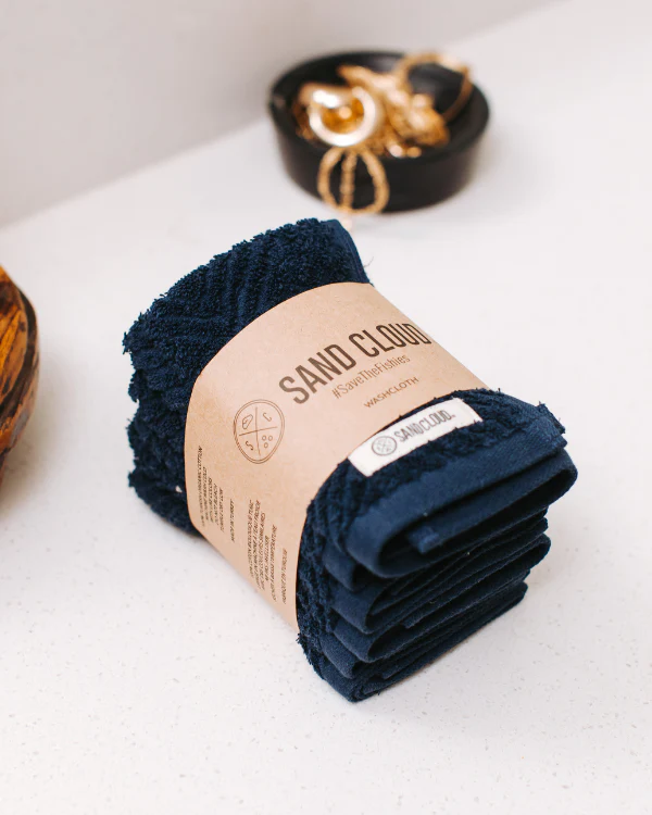 Willow Bath Washcloth Bundle - 6 Pack - Deep Ocean - Image 3